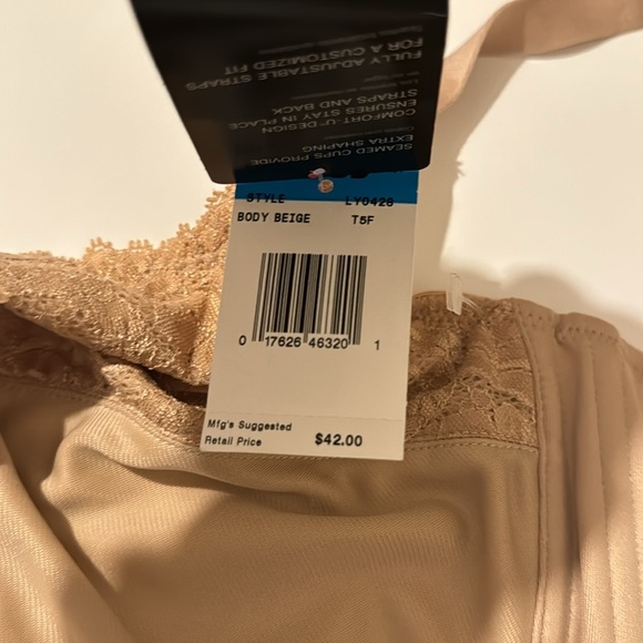 Lilyette By Bali 38DDD Beige The Lily Fit Bra UNDERWIRE SUPPORT MINIMIZER 0428 - Picture 8 of 8